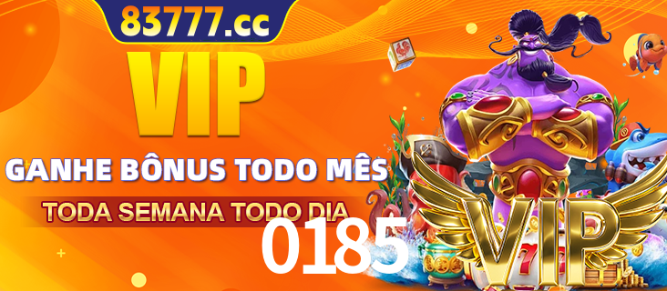 Banner promocional do 0185 oferecendo 100% de recompensas adicionais contínuas para quem fizer o login diário (Daily sign-in), com um mascote de coelho.