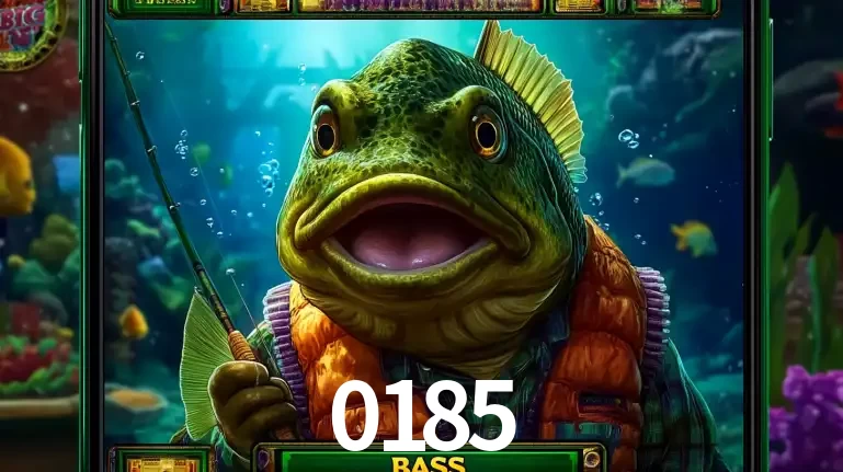 Personagem de peixe pescador do popular jogo de slot com tema de pescaria, uma das emocionantes opções de caça-níqueis para jogar e ganhar no cassino 0185.